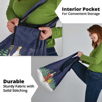 Saint Nicholas Christmas Grocery Bag Xmas Holiday Patterns - Wonder Print Shop
