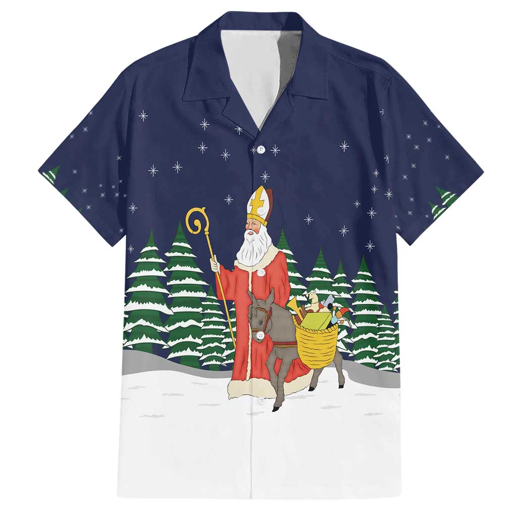 Saint Nicholas Christmas Hawaiian Shirt Xmas Holiday Patterns - Wonder Print Shop