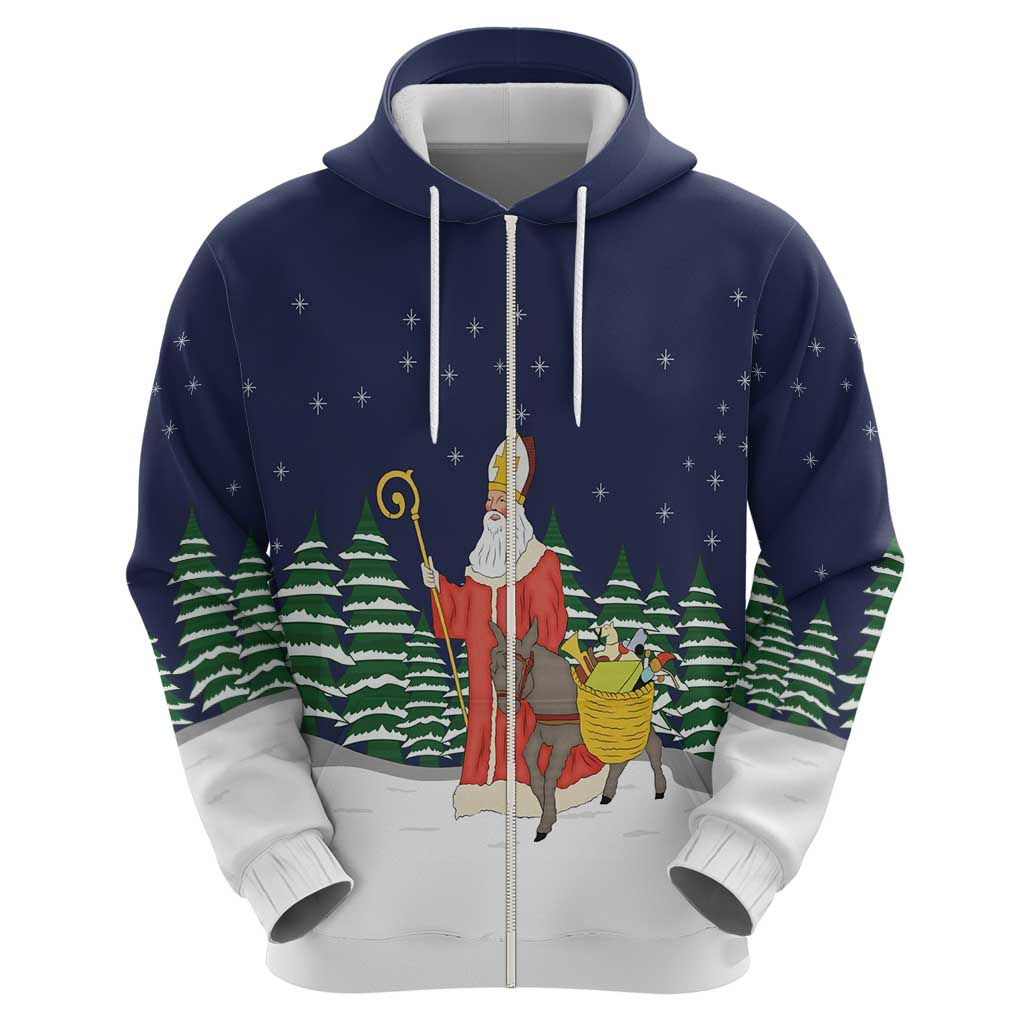Saint Nicholas Christmas Hoodie Xmas Holiday Patterns - Wonder Print Shop