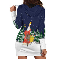 Saint Nicholas Christmas Hoodie Dress Xmas Holiday Patterns - Wonder Print Shop