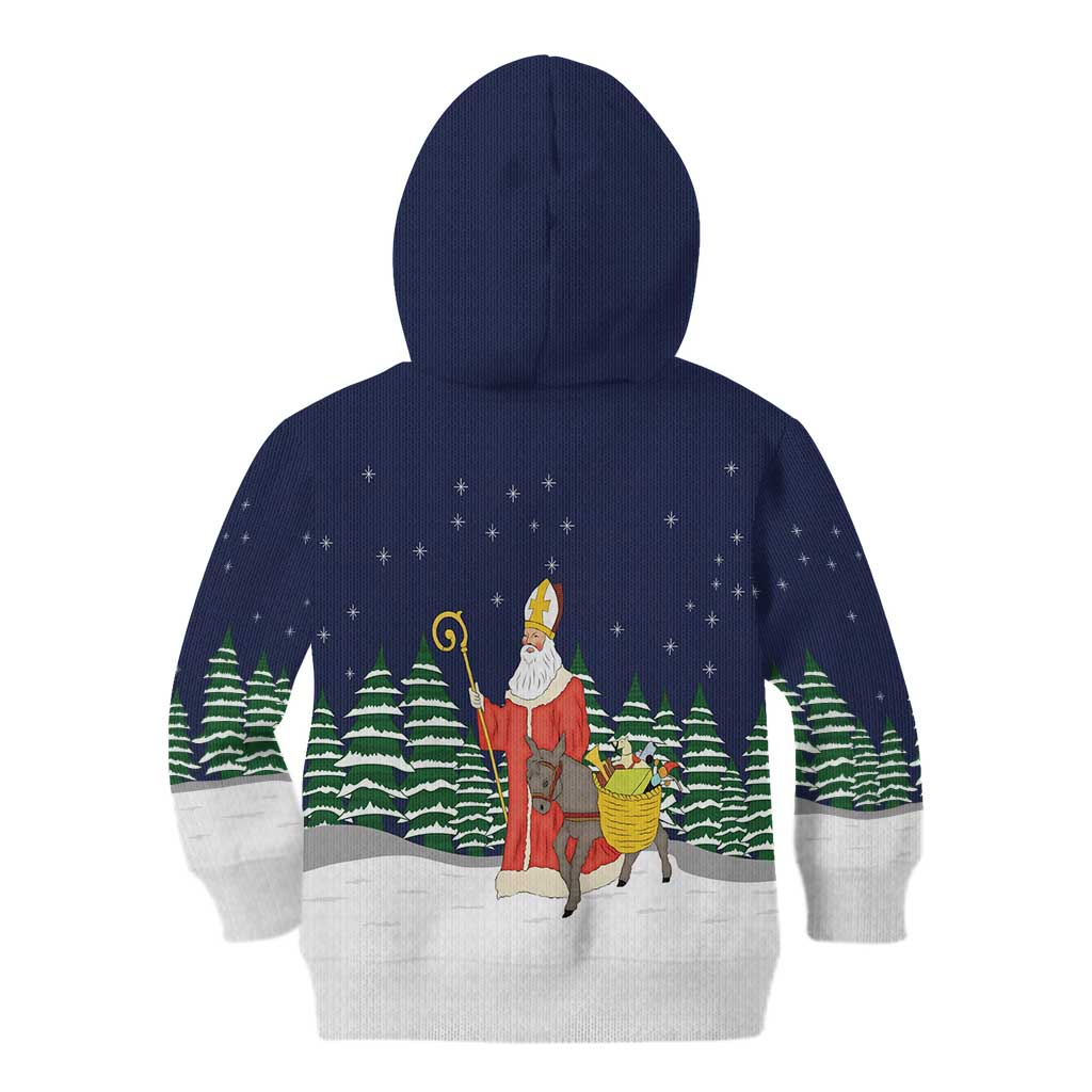 Saint Nicholas Christmas Kid Hoodie Xmas Holiday Patterns - Wonder Print Shop
