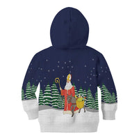 Saint Nicholas Christmas Kid Hoodie Xmas Holiday Patterns - Wonder Print Shop
