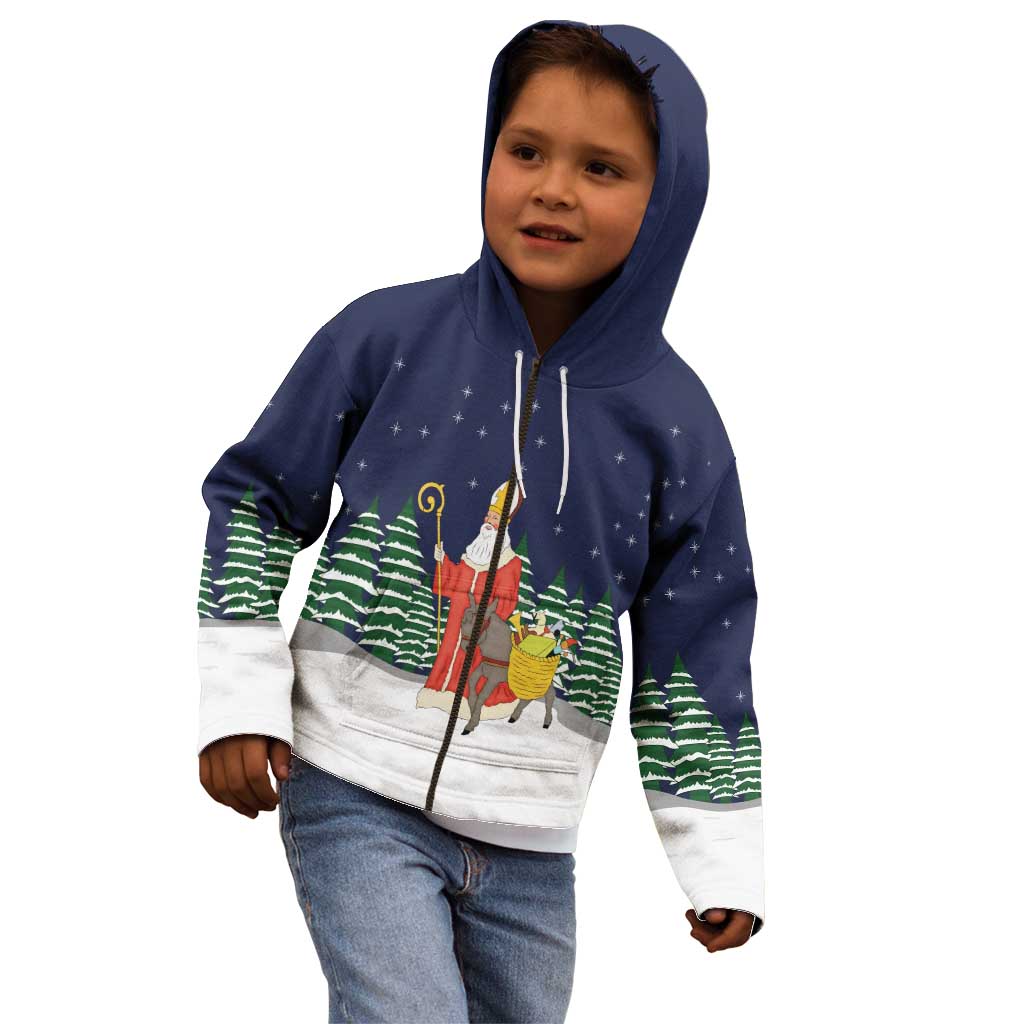 Saint Nicholas Christmas Kid Hoodie Xmas Holiday Patterns - Wonder Print Shop
