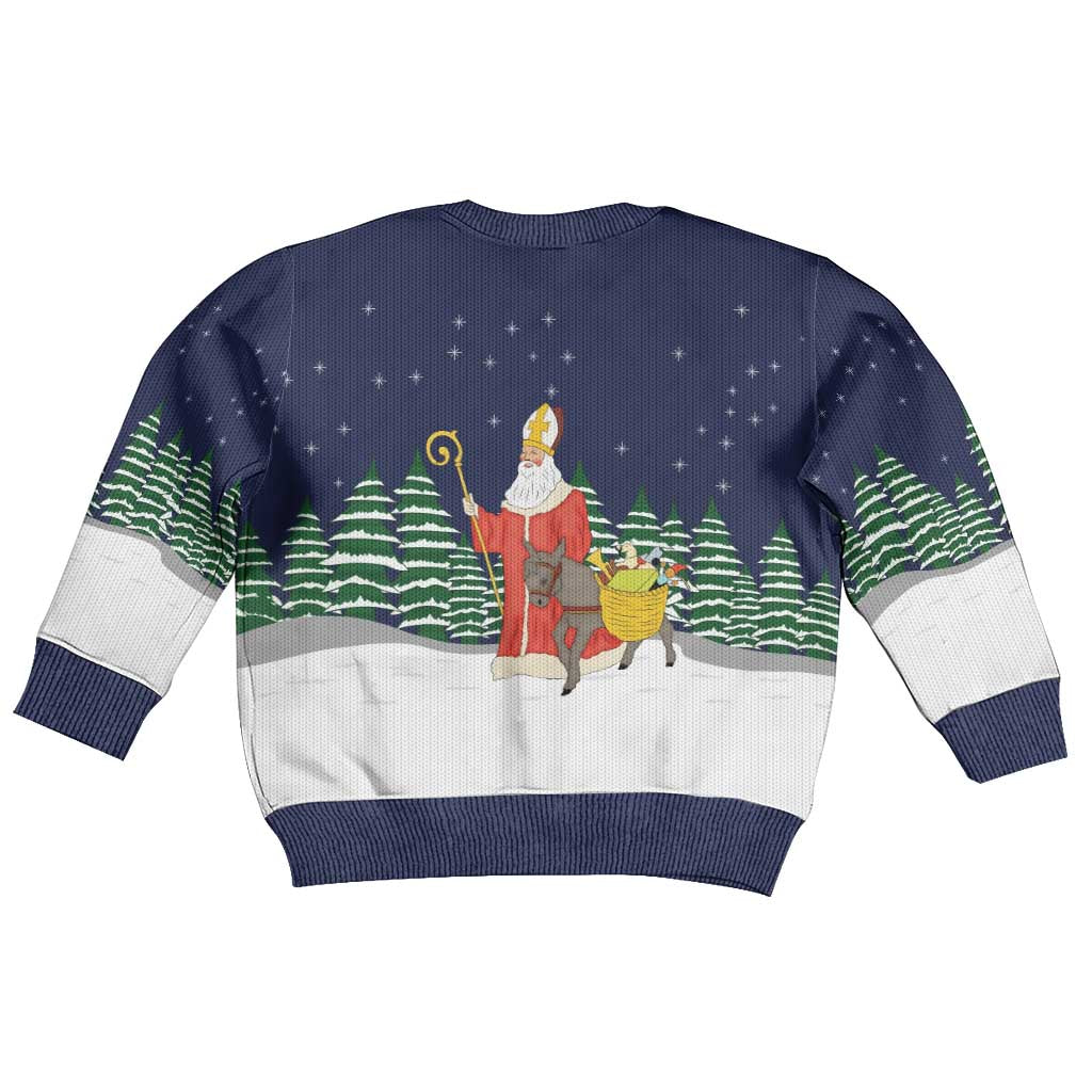 Saint Nicholas Christmas Kid Ugly Christmas Sweater Xmas Holiday Patterns - Wonder Print Shop