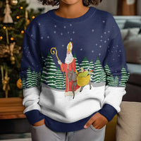 Saint Nicholas Christmas Kid Ugly Christmas Sweater Xmas Holiday Patterns - Wonder Print Shop