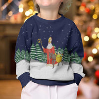 Saint Nicholas Christmas Kid Ugly Christmas Sweater Xmas Holiday Patterns - Wonder Print Shop