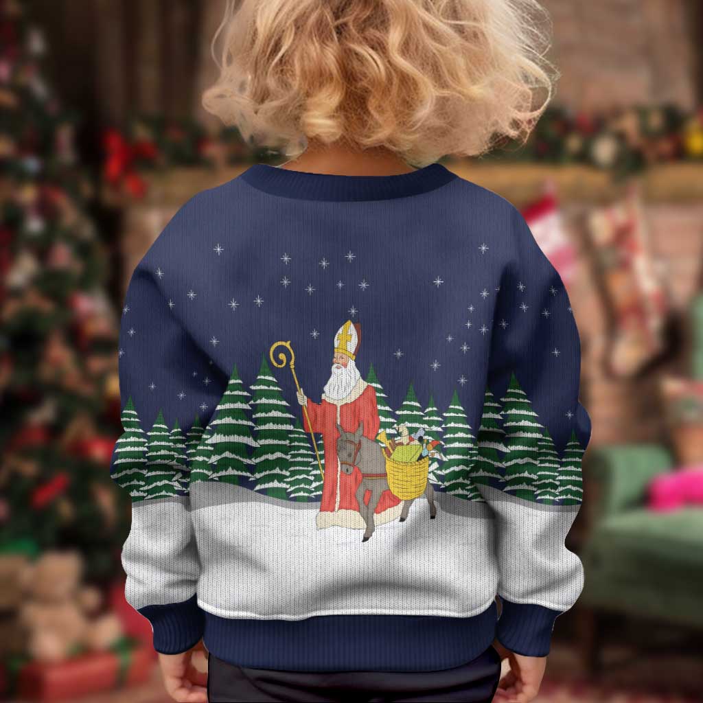 Saint Nicholas Christmas Kid Ugly Christmas Sweater Xmas Holiday Patterns - Wonder Print Shop