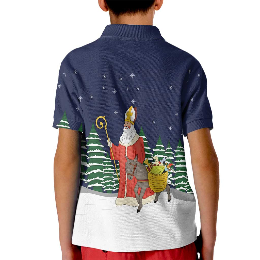 Saint Nicholas Christmas Kid Polo Shirt Xmas Holiday Patterns - Wonder Print Shop