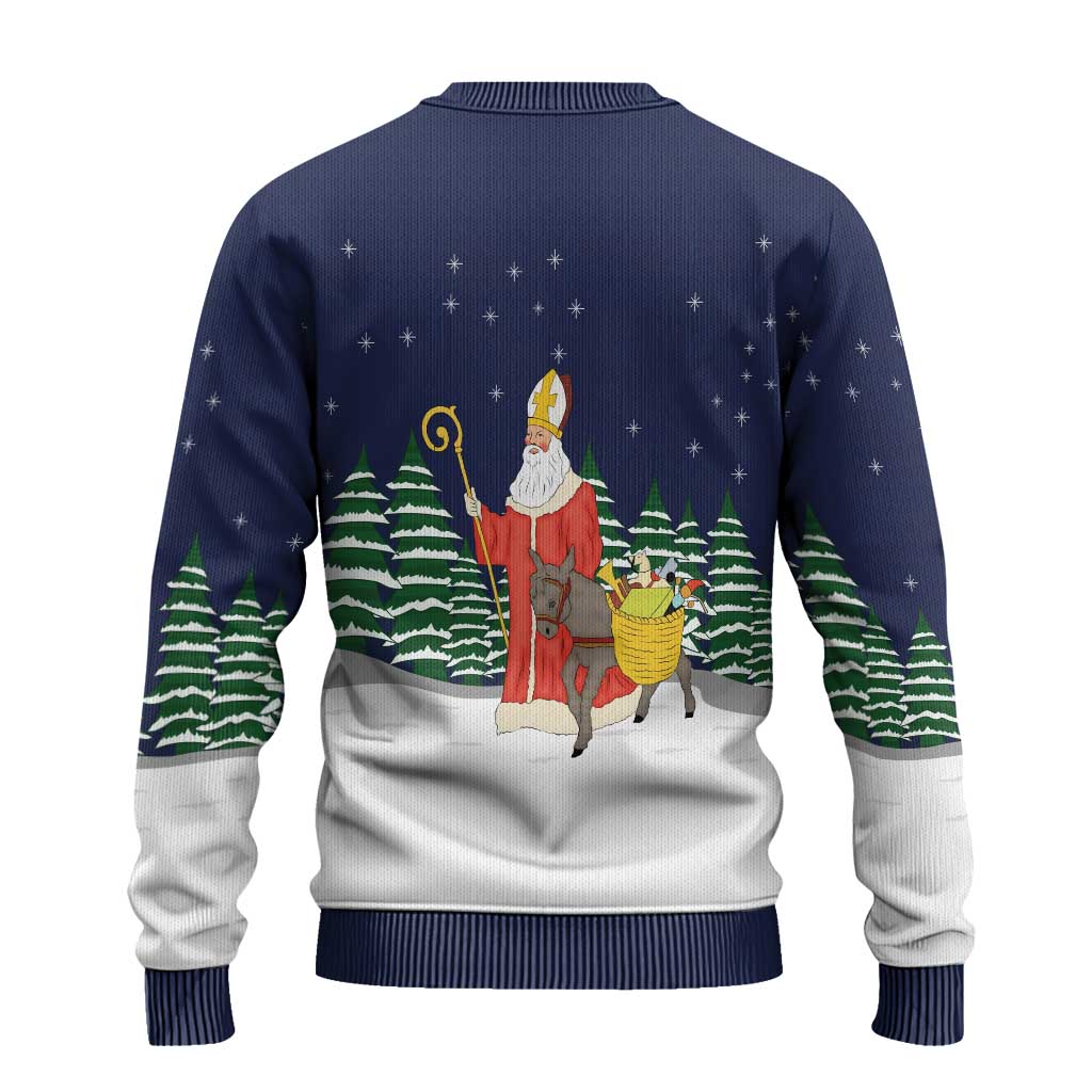 Saint Nicholas Christmas Ugly Christmas Sweater Xmas Holiday Patterns - Wonder Print Shop
