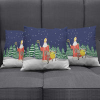 Saint Nicholas Christmas Pillow Cover Xmas Holiday Patterns - Wonder Print Shop