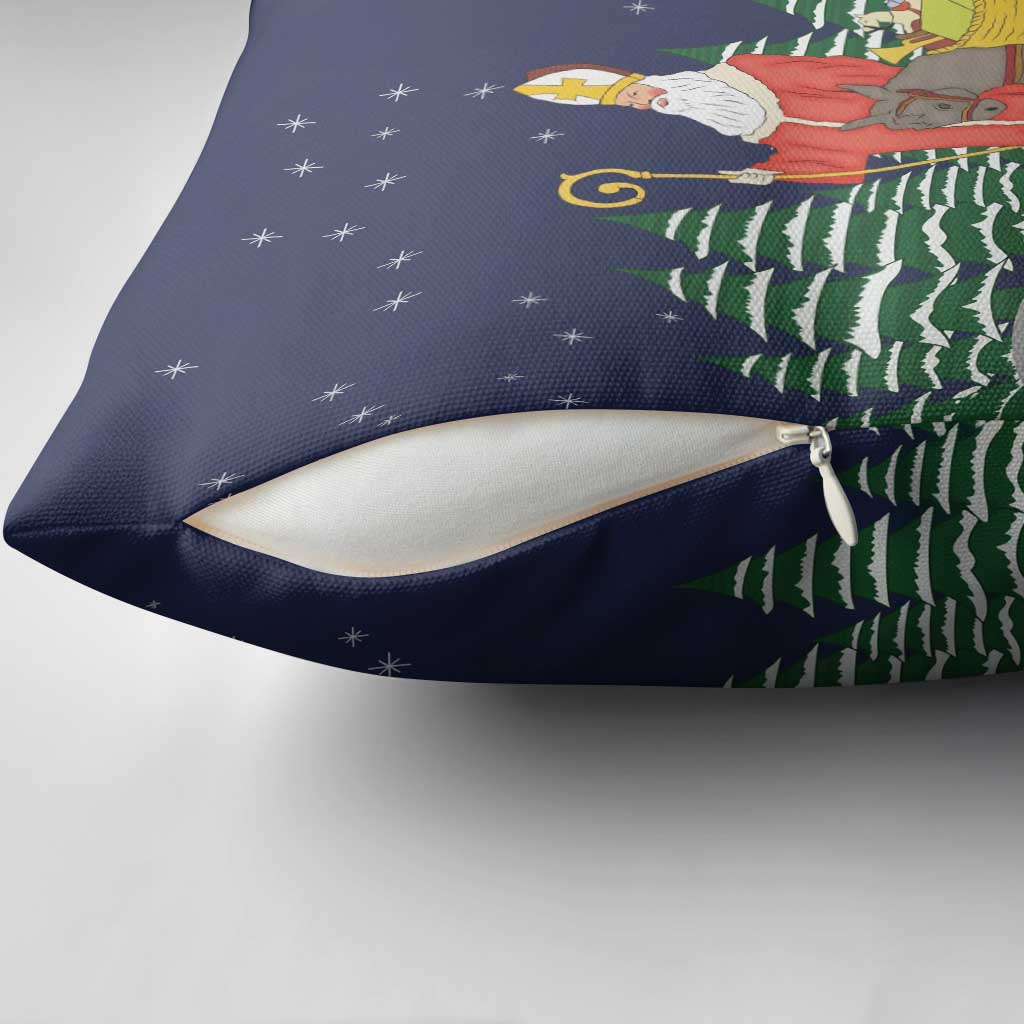 Saint Nicholas Christmas Pillow Cover Xmas Holiday Patterns - Wonder Print Shop