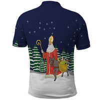 Saint Nicholas Christmas Polo Shirt Xmas Holiday Patterns - Wonder Print Shop