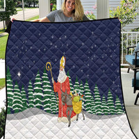 Saint Nicholas Christmas Quilt Xmas Holiday Patterns - Wonder Print Shop