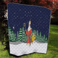 Saint Nicholas Christmas Quilt Xmas Holiday Patterns - Wonder Print Shop