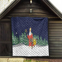 Saint Nicholas Christmas Quilt Xmas Holiday Patterns - Wonder Print Shop