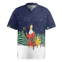Saint Nicholas Christmas Rugby Jersey Xmas Holiday Patterns - Wonder Print Shop