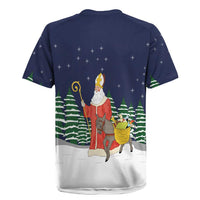 Saint Nicholas Christmas Rugby Jersey Xmas Holiday Patterns - Wonder Print Shop
