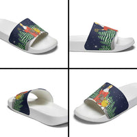 Saint Nicholas Christmas Slide Sandals Xmas Holiday Patterns - Wonder Print Shop