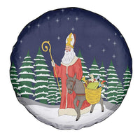 Saint Nicholas Christmas Spare Tire Cover Xmas Holiday Patterns - Wonder Print Shop