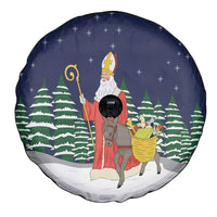 Saint Nicholas Christmas Spare Tire Cover Xmas Holiday Patterns - Wonder Print Shop