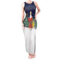 Saint Nicholas Christmas Tank Maxi Dress Xmas Holiday Patterns - Wonder Print Shop