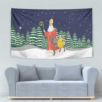 Saint Nicholas Christmas Tapestry Xmas Holiday Patterns - Wonder Print Shop