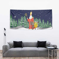Saint Nicholas Christmas Tapestry Xmas Holiday Patterns - Wonder Print Shop