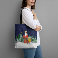 Saint Nicholas Christmas Tote Bag Xmas Holiday Patterns - Wonder Print Shop