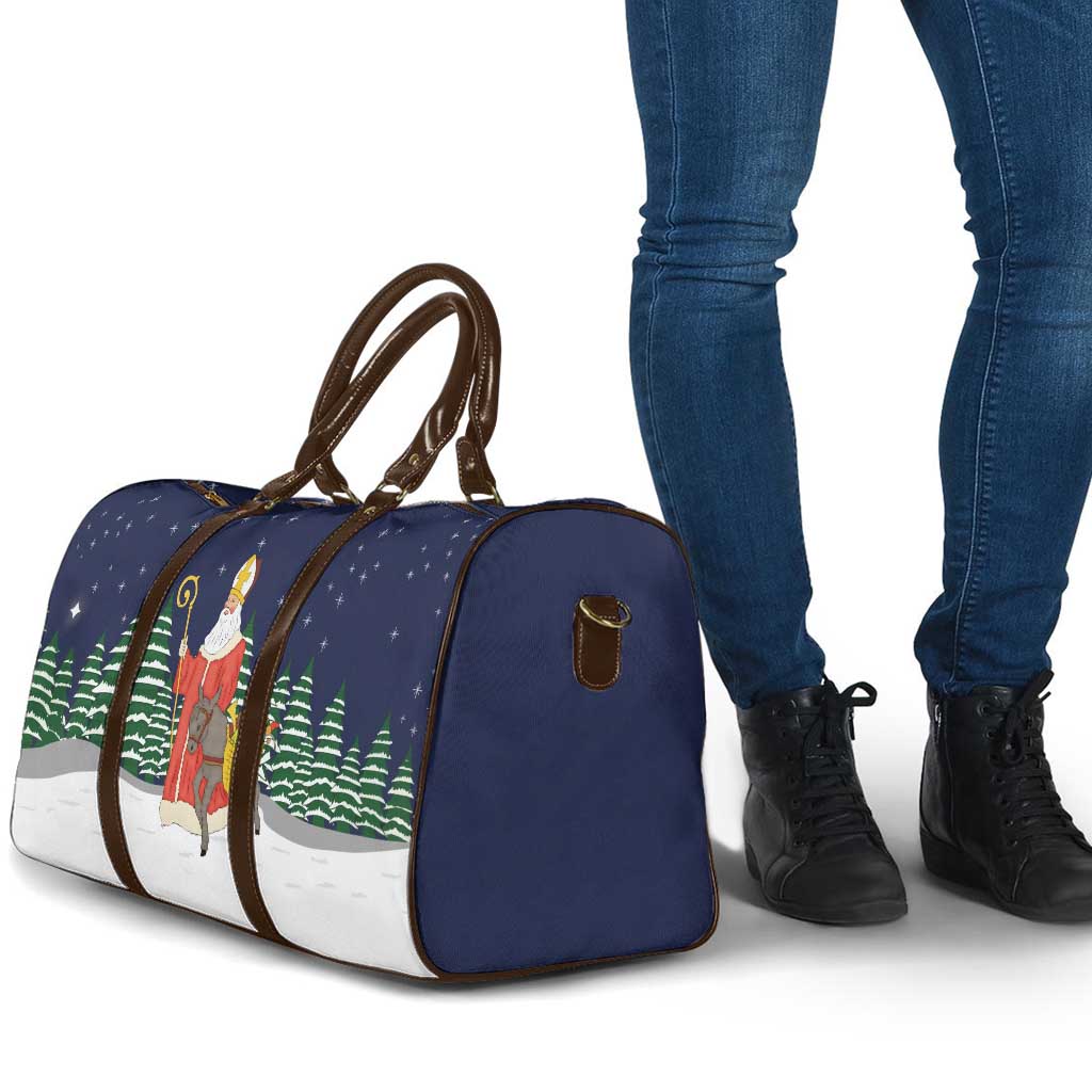 Saint Nicholas Christmas Travel Bag Xmas Holiday Patterns - Wonder Print Shop