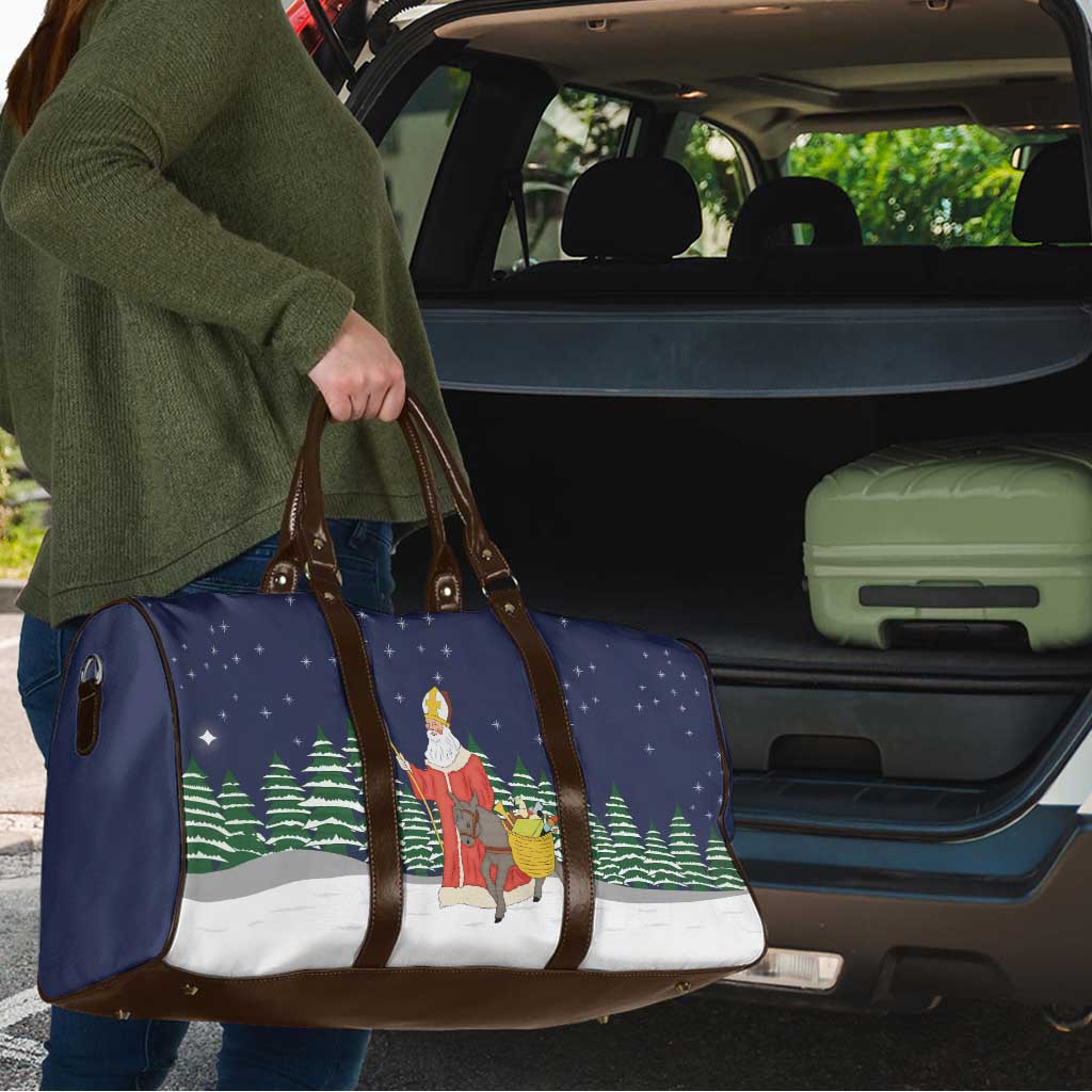 Saint Nicholas Christmas Travel Bag Xmas Holiday Patterns - Wonder Print Shop