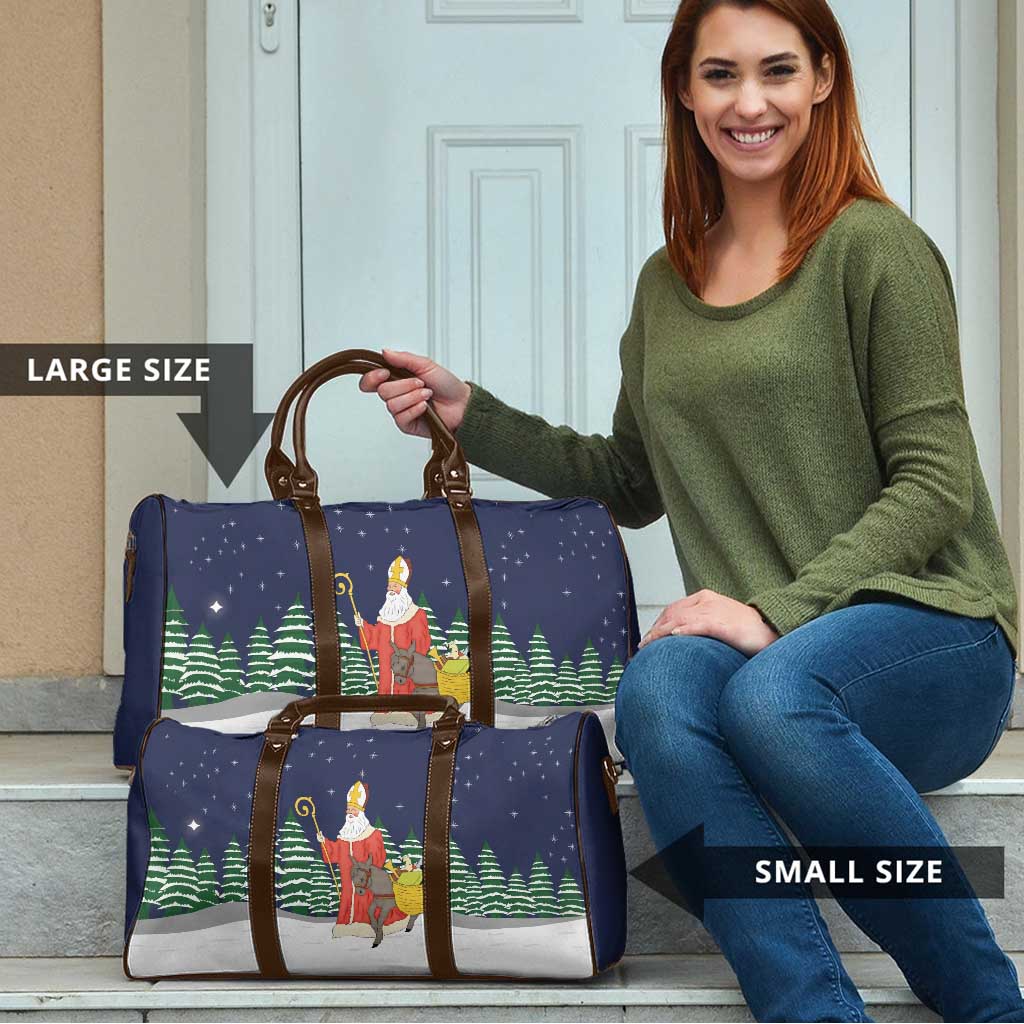 Saint Nicholas Christmas Travel Bag Xmas Holiday Patterns - Wonder Print Shop