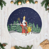 Saint Nicholas Christmas Tree Skirt Xmas Holiday Patterns - Wonder Print Shop