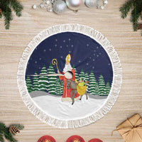 Saint Nicholas Christmas Tree Skirt Xmas Holiday Patterns - Wonder Print Shop