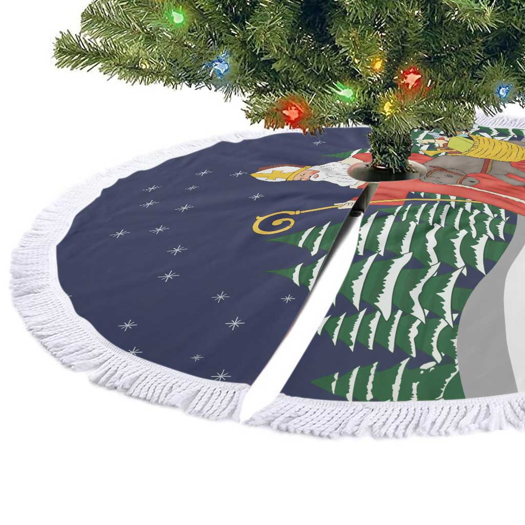 Saint Nicholas Christmas Tree Skirt Xmas Holiday Patterns - Wonder Print Shop