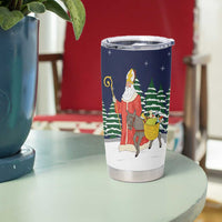 Saint Nicholas Christmas Tumbler Cup Xmas Holiday Patterns - Wonder Print Shop