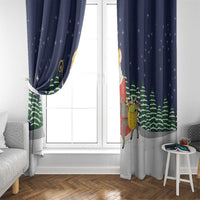 Saint Nicholas Christmas Window Curtain Xmas Holiday Patterns - Wonder Print Shop