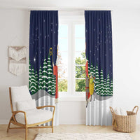Saint Nicholas Christmas Window Curtain Xmas Holiday Patterns - Wonder Print Shop