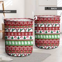 Snowman Tree Christmas Laundry Basket Xmas Holiday Patterns - Wonder Print Shop