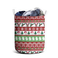 Snowman Tree Christmas Laundry Basket Xmas Holiday Patterns - Wonder Print Shop