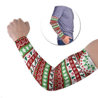 Snowman Tree Christmas Arm Sleeves Xmas Holiday Patterns - Wonder Print Shop