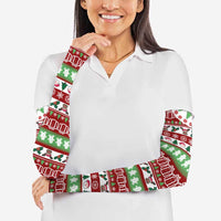 Snowman Tree Christmas Arm Sleeves Xmas Holiday Patterns - Wonder Print Shop