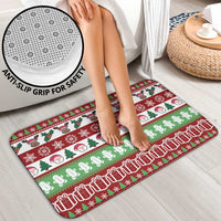 Snowman Tree Christmas Bathroom Set Xmas Holiday Patterns - Wonder Print Shop