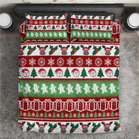 Snowman Tree Christmas Bedding Set Xmas Holiday Patterns - Wonder Print Shop