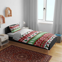 Snowman Tree Christmas Bedding Set Xmas Holiday Patterns - Wonder Print Shop