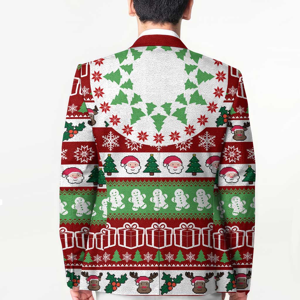 Snowman Tree Christmas Blazer Xmas Holiday Patterns - Wonder Print Shop