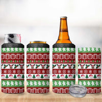 Snowman Tree Christmas 4 in 1 Can Cooler Tumbler Xmas Holiday Patterns - Wonder Print Shop