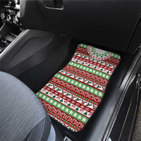 Snowman Tree Christmas Car Mats Xmas Holiday Patterns - Wonder Print Shop