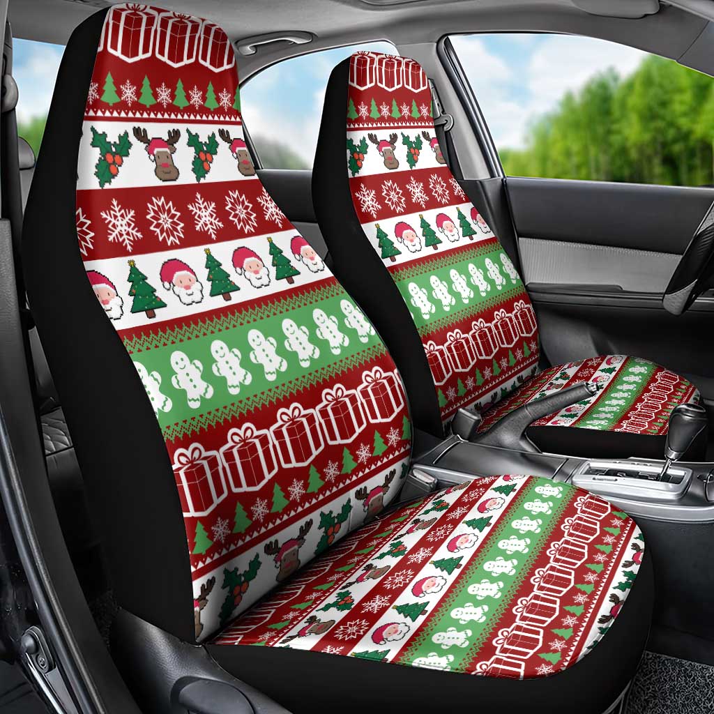 Snowman Tree Christmas Car Seat Cover Xmas Holiday Patterns - Wonder Print Shop