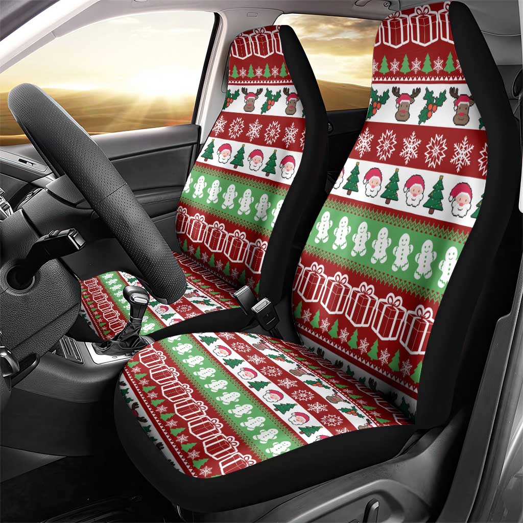 Snowman Tree Christmas Car Seat Cover Xmas Holiday Patterns - Wonder Print Shop