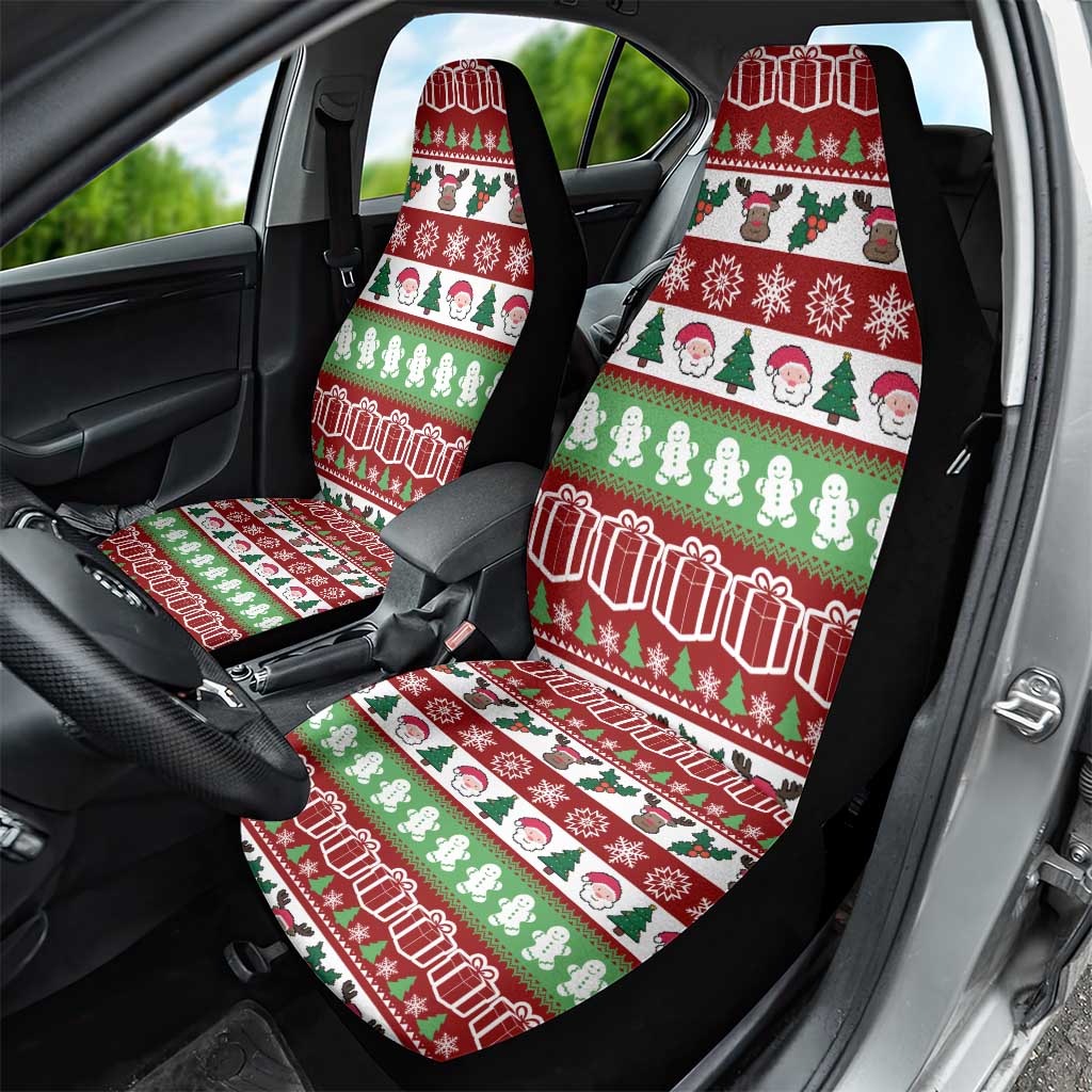 Snowman Tree Christmas Car Seat Cover Xmas Holiday Patterns - Wonder Print Shop